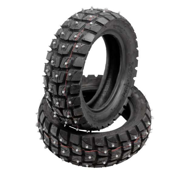 10" Hybrid tire with spikes about slippy turns Voltride