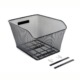 Rear basket for bicycle rack
