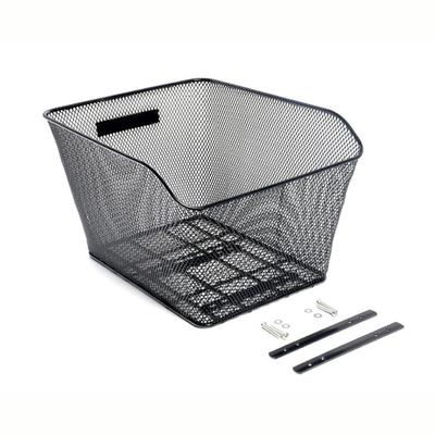 Rear basket for bicycle rack