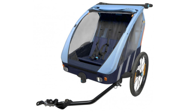 Children's bike trailer Bellelli Trailblazer + STROLLER blue (6)