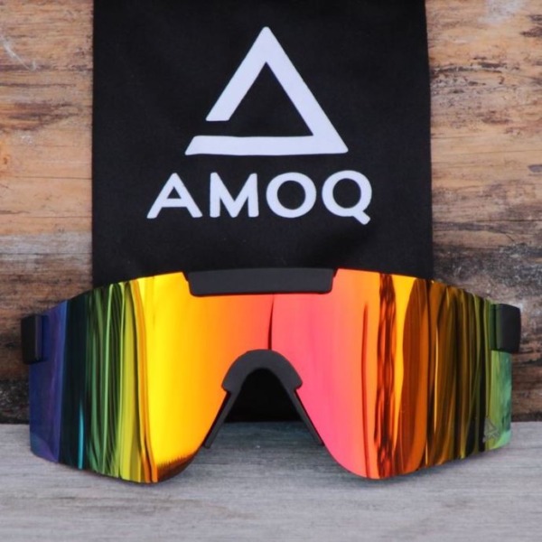 AMOQ Comet Sunglasses Black Red Mirror