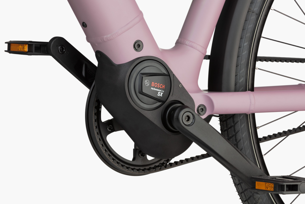 Electric bike Riese Müller Culture Mixte Silent rose 50 drive system