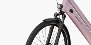 Electric bike Riese Müller Culture Mixte Silent rose 50 suspension fork