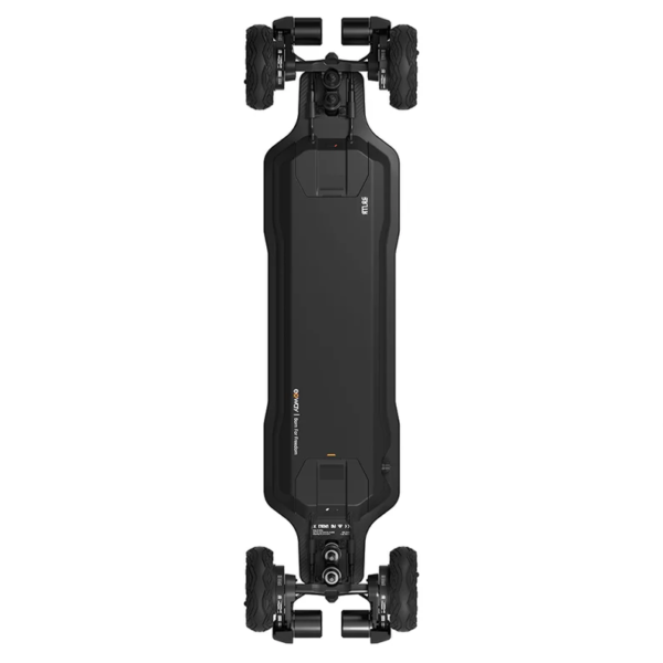 Electric skateboard Exway Atlas Carbon 4W bottom side