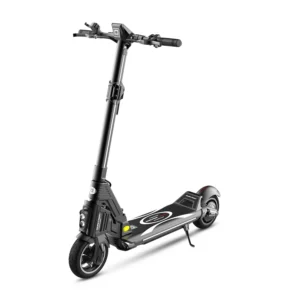 Front side angled view of the Dualtron Popular electric scooter.
