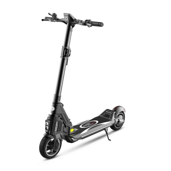Front side angled view of the Dualtron Popular electric scooter.