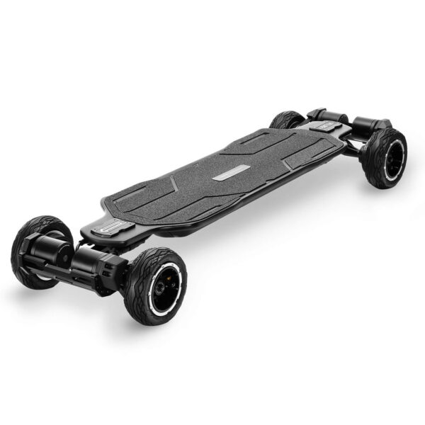 The main product image for the Exway Atlas Pro 4WD electric skateboard displaying its sleek design.