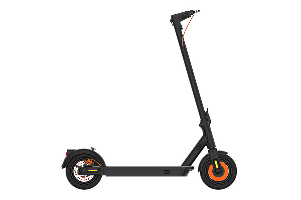 Inmotion Climber right side Right side view of the Inmotion Climber electric scooter.