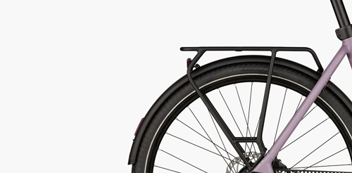 Black frame bag mounted on the Riese & Müller Culture Mixte Silent electric bike