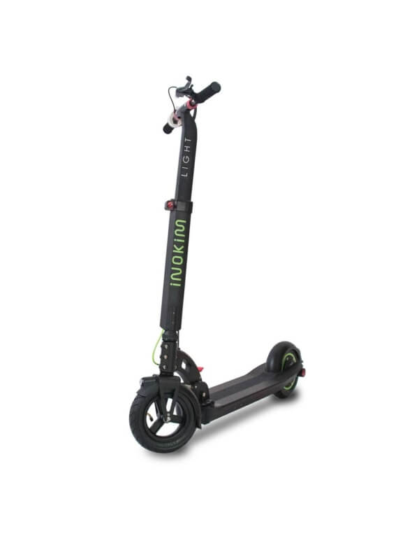 Main view of the INOKIM Light Hero black electric scooter, highlighting its stylish frame and design.