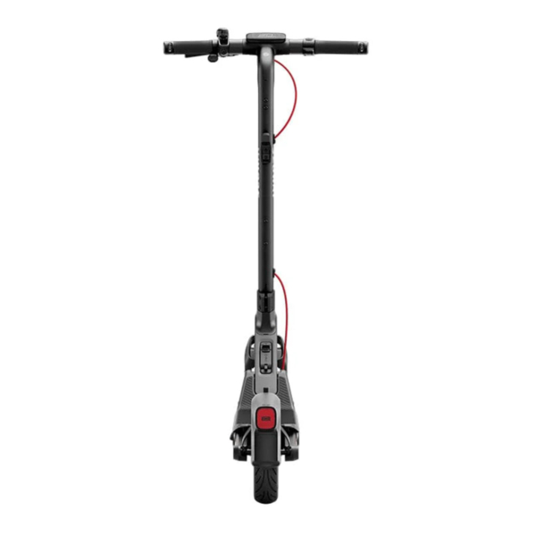 Electric scooter Segway E3 Pro E rear view – taillight, rear tire, and braking system visible.
