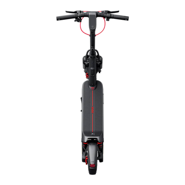 Top view of Segway MAX G3 electric scooter showcasing handlebar controls and spacious anti-slip deck.
