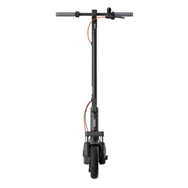 Front-facing view of Xiaomi Electric Scooter 5 Pro highlighting the wide handlebar and solid tire.