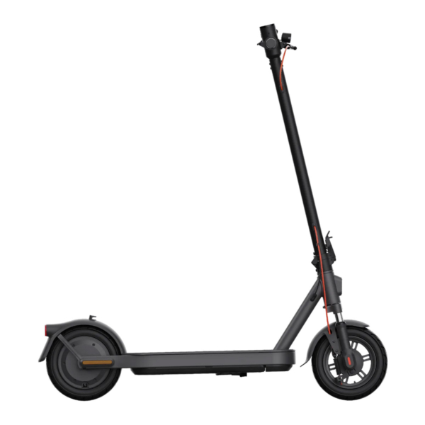 Right-side profile of Xiaomi 5 Elite electric scooter with visible front suspension and rear-wheel motor.