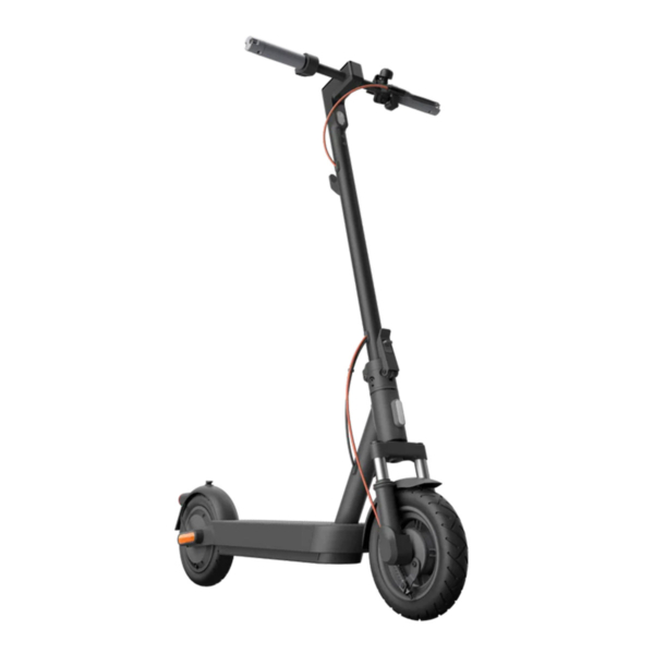 Electric scooter Xiaomi 5 front side - ergonomic handlebars, LED headlight and urban-ready build