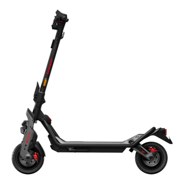 Electric scooter Segway GT3 viewed from the left side showing full frame and aggressive design.
