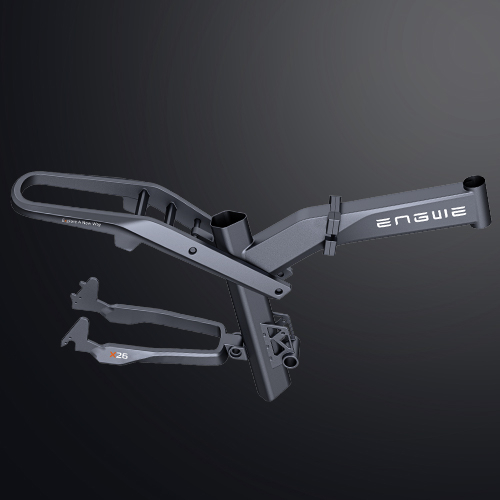 Illustrative image of the Engwe X26 electric bicycle's aluminum alloy frame.