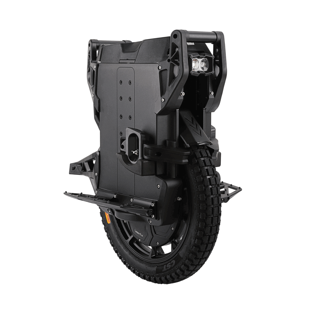 Front angled view of the Veteran Lynx electric unicycle.