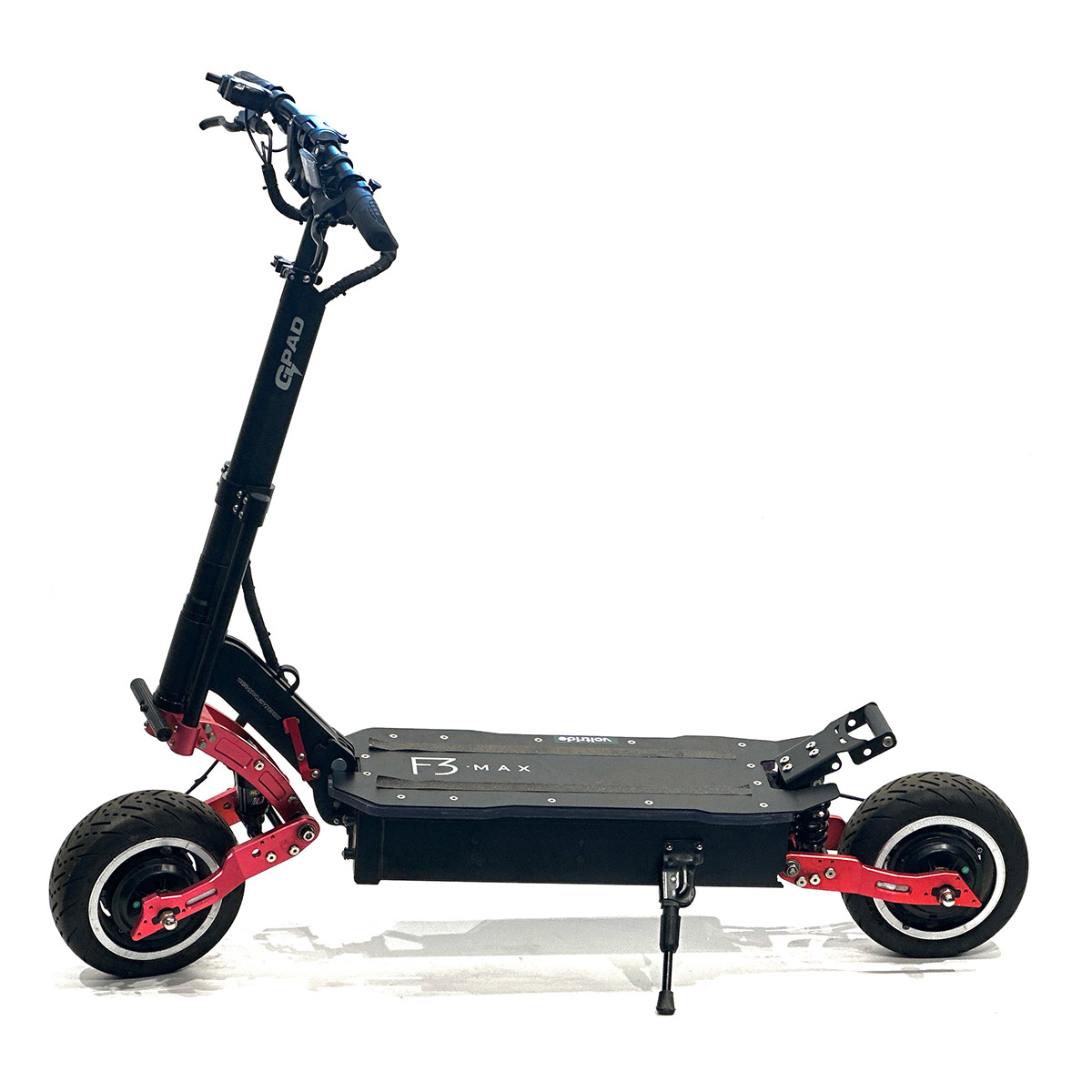 Electric scooter GPad F3 Max DT black used city tires left side