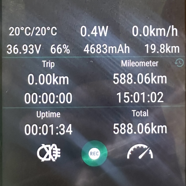 Electric scooter Xiaomi 1S black used air tires display