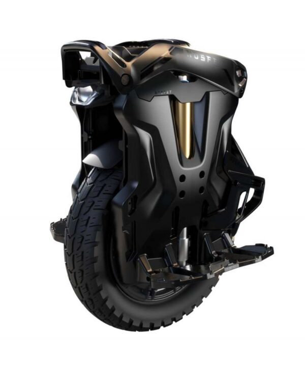 Front side angled view of the Nosfet AERO 50s unicycle.