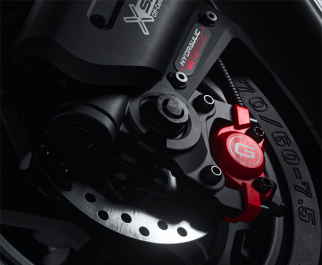 Illustrative image of the Segway-Ninebot MAX G3 electric scooter's braking system.