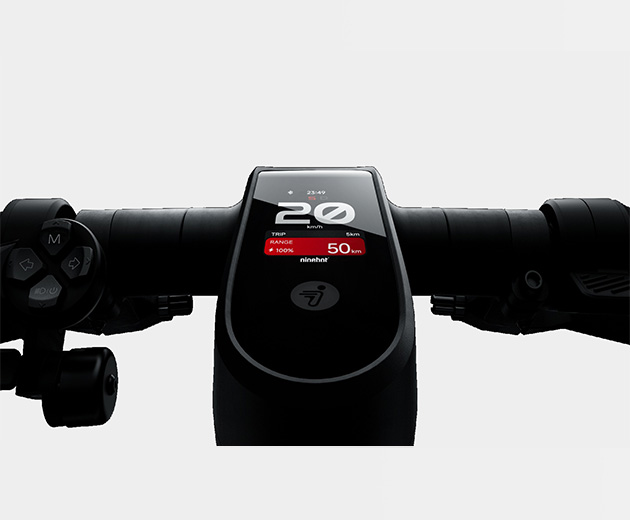 Illustrative image of the Segway-Ninebot MAX G3 electric scooter's Smart TFT Display.