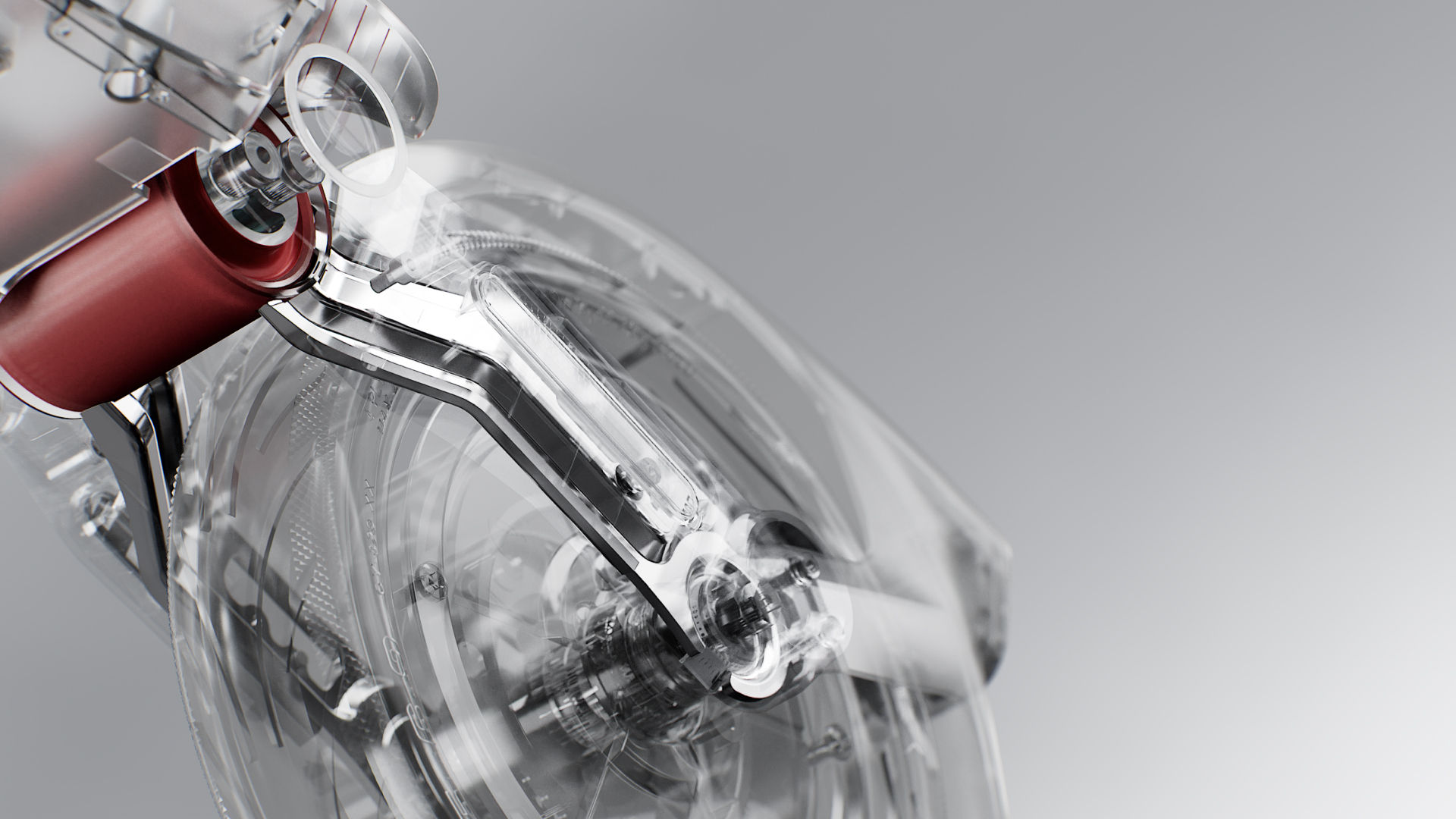 Segway-Ninebot F3 Pro E rear suspension Illustrative image of the Segway-Ninebot E3 Pro electric scooter's rear suspension.