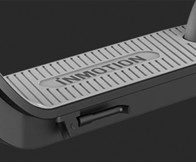 Close-up of the Inmotion Air electric scooter's footboard.