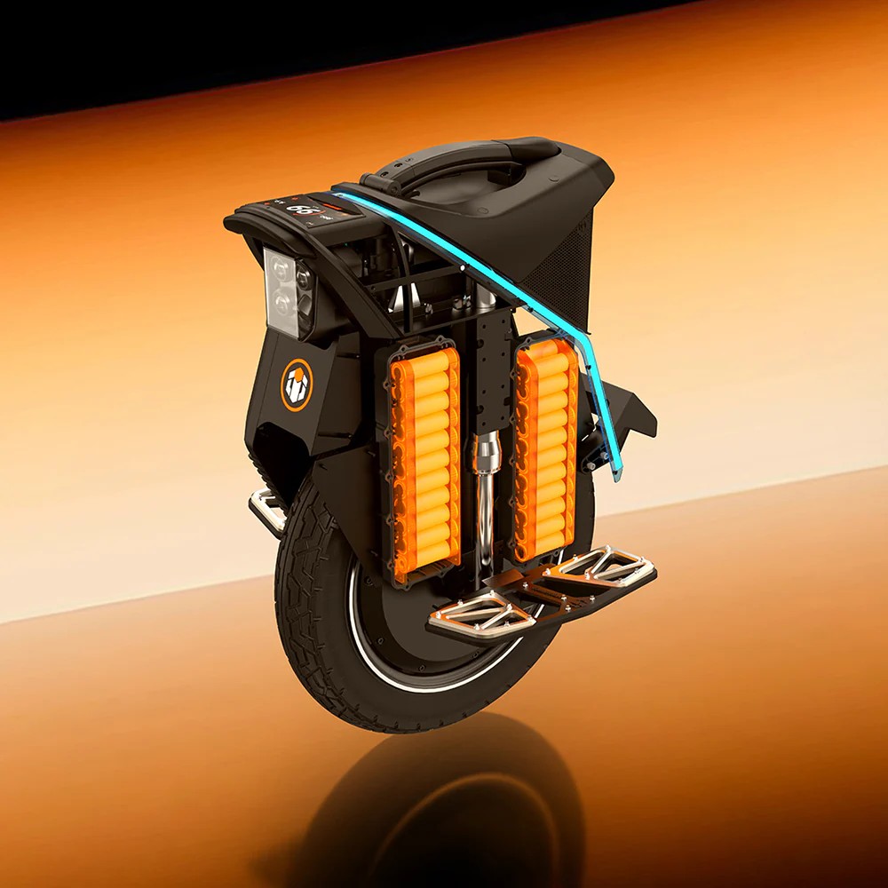 Illustrative image showing the Inmotion V12S electric unicycle's battery cells.