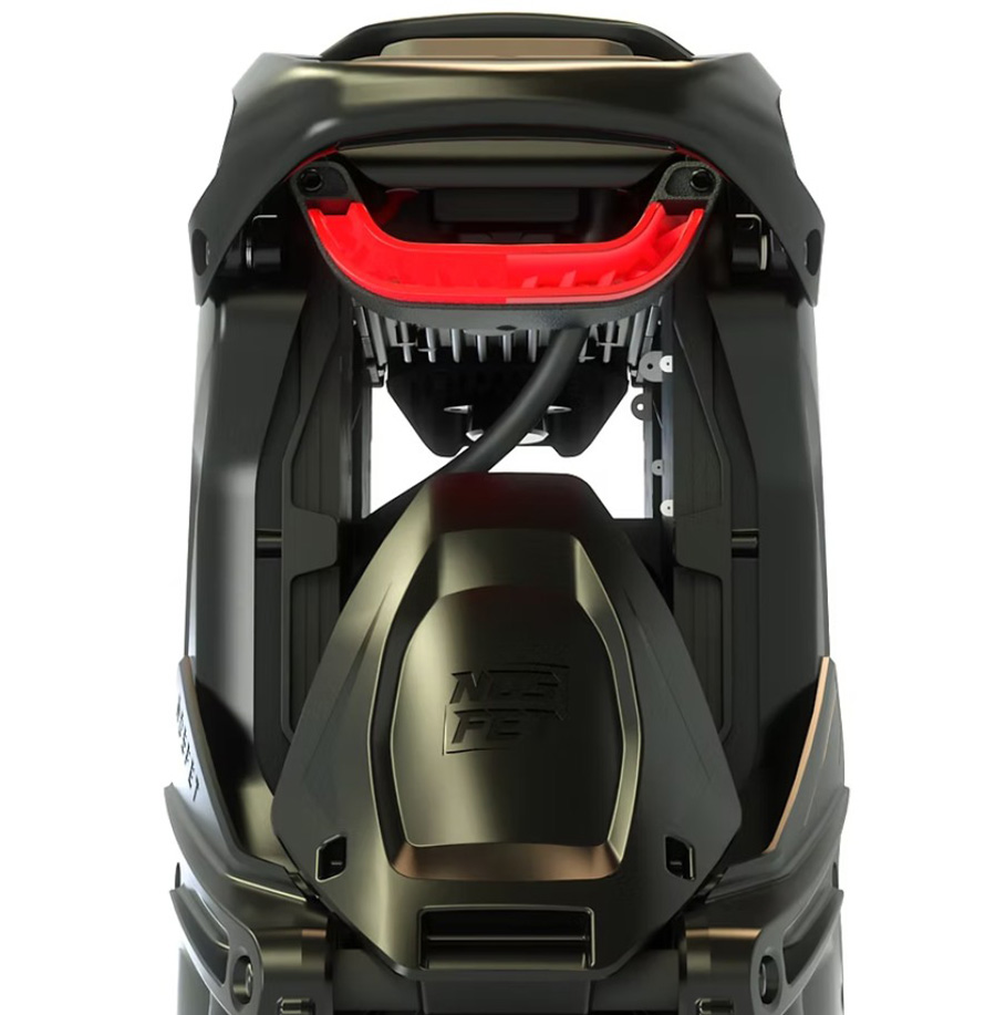 Close-up image of the Nosfet AERO electric unicycle's taillight.