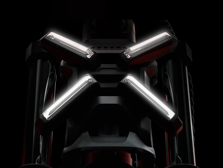Illustrative image of the Segway-Ninebot ZT3 Pro E electric scooter's daytime light.