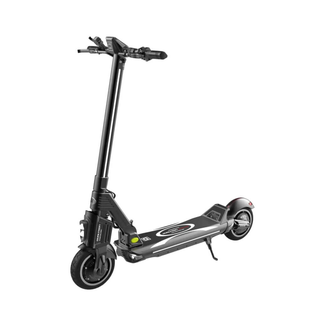 Front side angled view of the Dualtron Popular electric scooter.